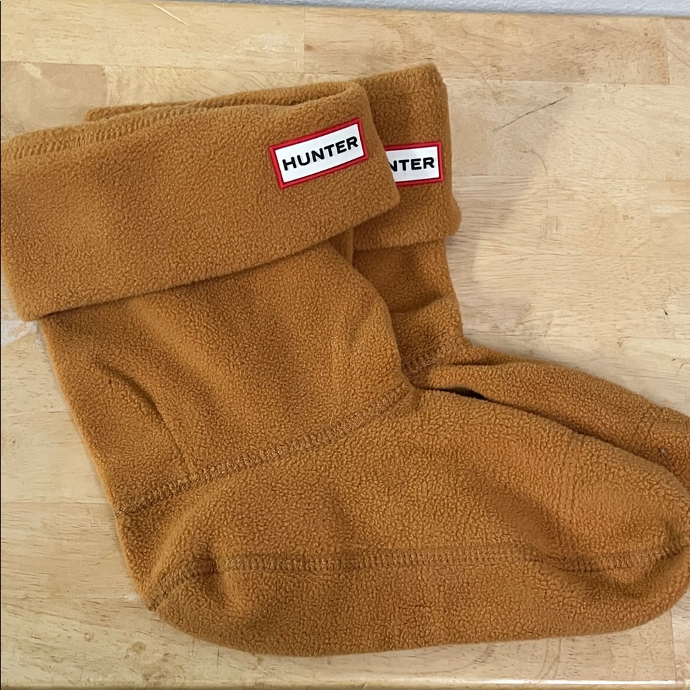 Hunter Men’s Fleece Boot Socks - Caramel Brown